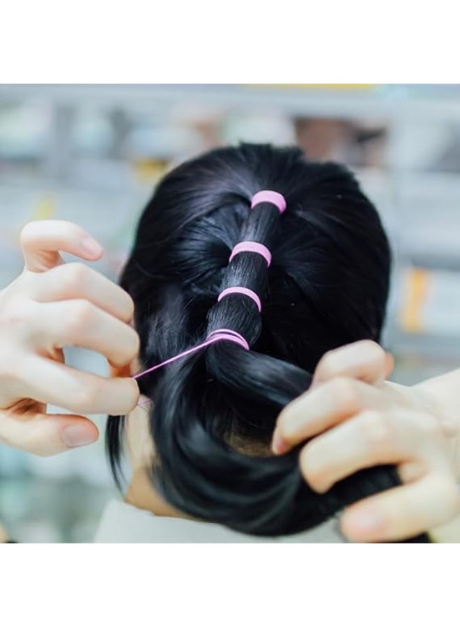 Imported colorful elastic hair ties for children and girls, 240 pieces, assorted colors - Image 2